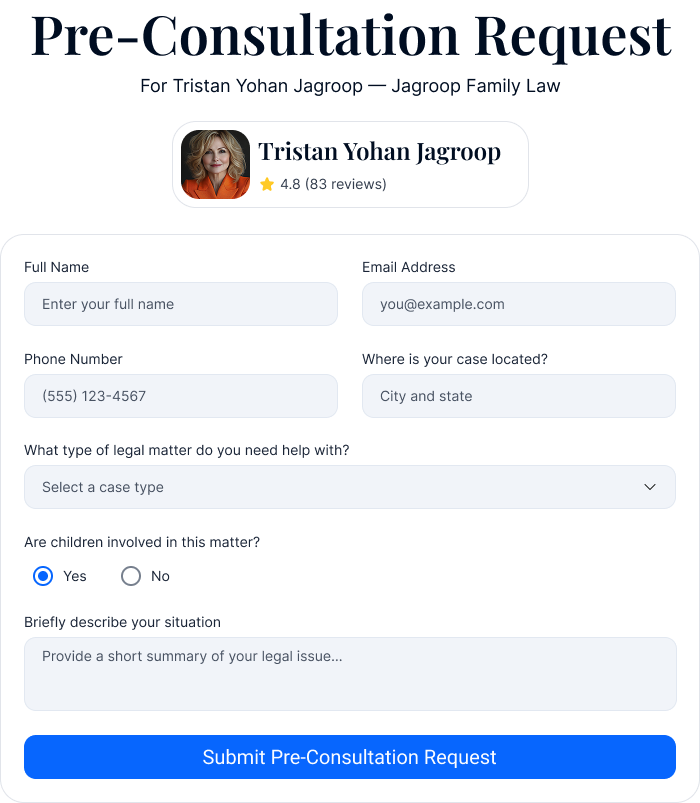 Pre-consultation request preview